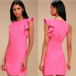 Lulu’s Dinah one shoulder dress size small